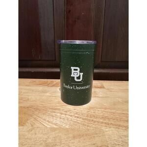 Baylor University Green Speckled Travel Tumbler with Clear Lid 16oz
